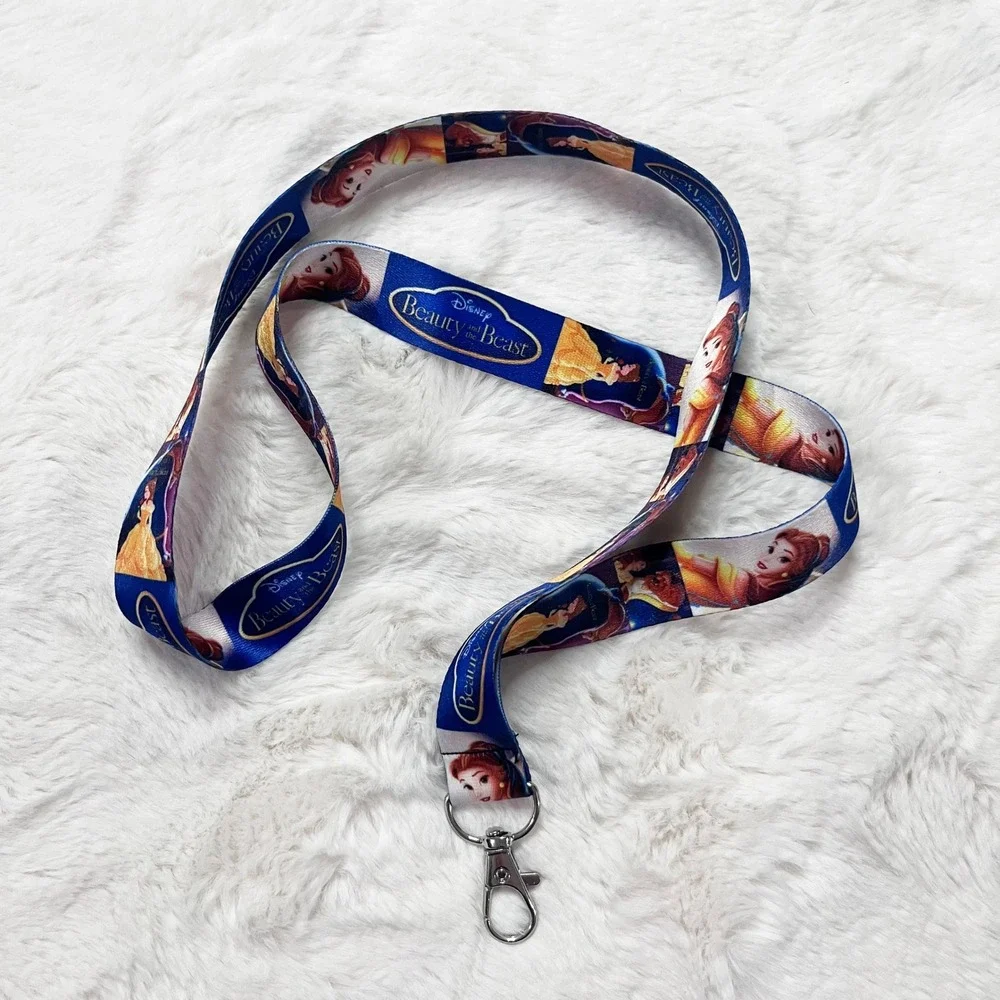 🔮 5/$25 Disney Beauty And The Beast Lanyard / Card‎ Holder